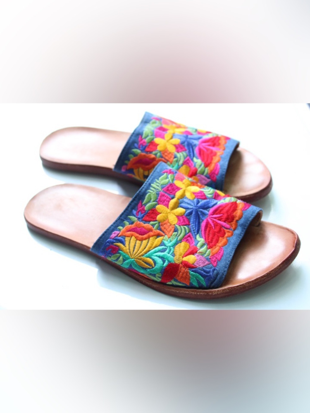 Jeffrey Campbell embroidered floral sandals